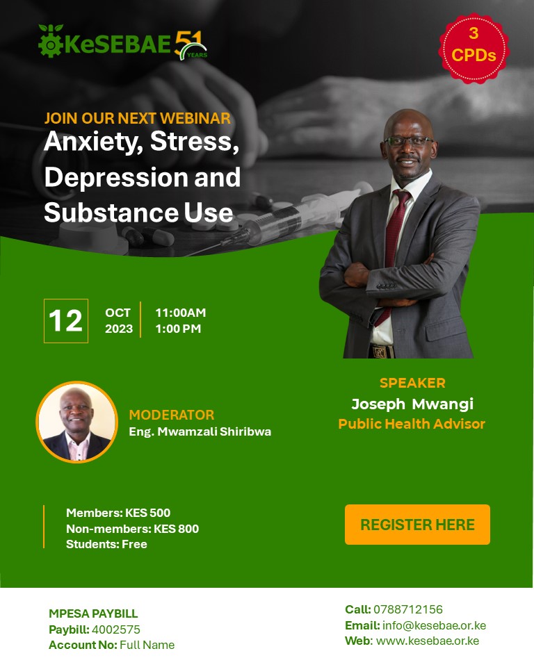 Anxiety, Stress,  Depression and Substance Use (3 CPDs)